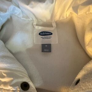 Old Navy Cream Fleece-Lined Outerwear